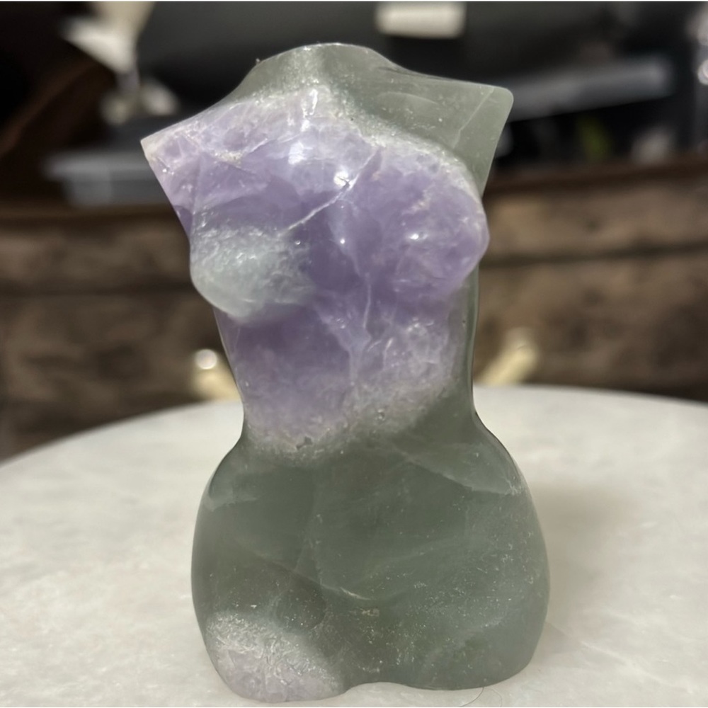 Fluorite goddess body